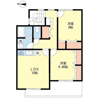 ペロー弐番館【2階】の間取り