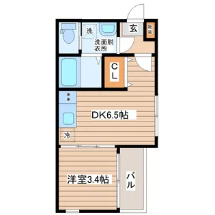 GREEN ACE II【1階】の間取り