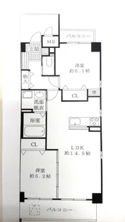 リベルテ小野【3階】の間取り