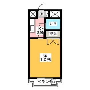 山清ビル【4階】の間取り