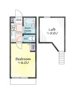 第12シバタハウス【1階】の間取り