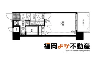 エステート・モア天神ワーフ【10階】の間取り