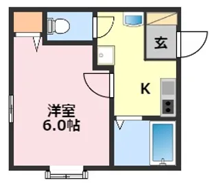 千葉県柏市千代田2【アパート】の間取り
