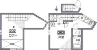 東京都世田谷区桜新町1【アパート】の間取り