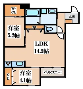 KOGI Residence花園本町【2階】の間取り