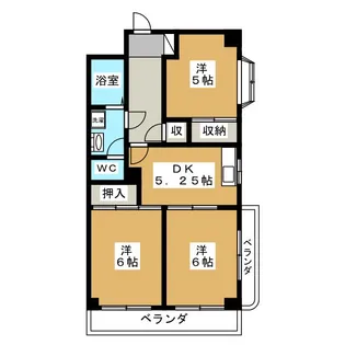 西東京マンション【4階】の間取り