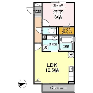 クレストシエル【3階】の間取り