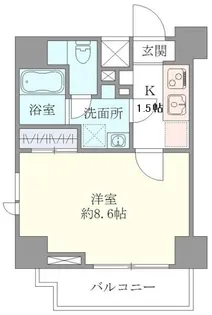 マインズ・コム白金【6階】の間取り