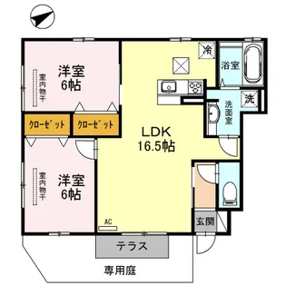 広島県広島市安佐南区緑井1【アパート】の間取り