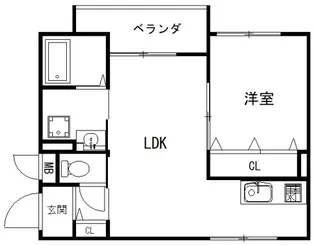 セレニティ野江【2階】の間取り
