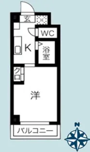 ドミトリー白根【1階】の間取り