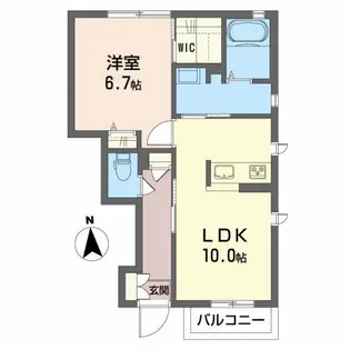 シャーメゾン 西殿【1階】の間取り