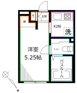 アルティローザ笹塚【2階】の間取り