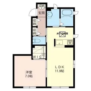 MULBERRY HEIGHTS D【1階】の間取り