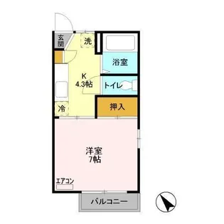 エクセル・ド・柏【1階】の間取り