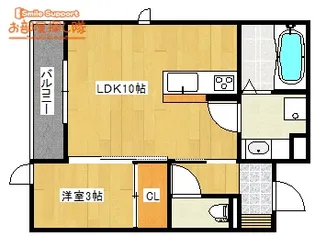 モンテベール南風【1階】の間取り