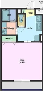 ビッグワンコーポD【2階】の間取り
