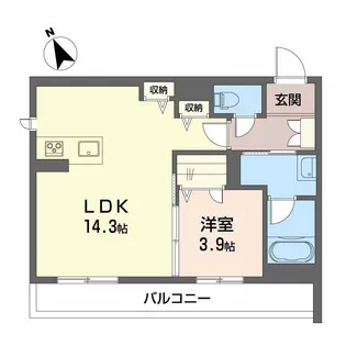 ヒールコート本町【3階】の間取り