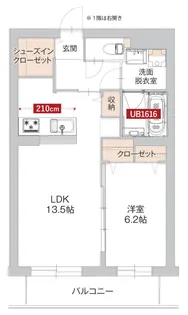 サン・ユイット【1階】の間取り