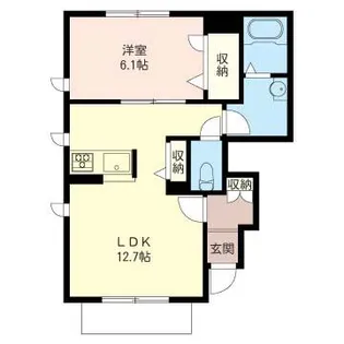 プロヌーブY【1階】の間取り