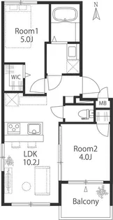 ビクトリーガーデン中落合【4階】の間取り