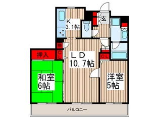 ライオンズステ-ションプラザ南浦和【14階】の間取り