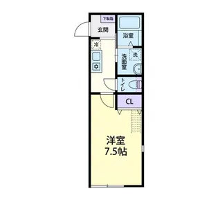 ヨークパレス・3【1階】の間取り