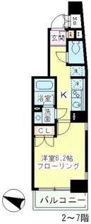 プルナス森下【6階】の間取り