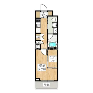 LUMEED赤羽NORTH【5階】の間取り