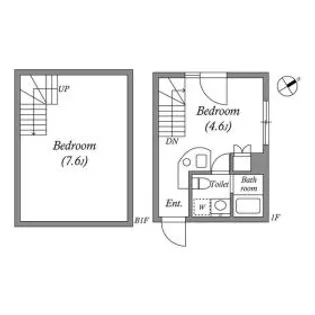 ルネサンスコート千駄ヶ谷NORTH【1階】の間取り