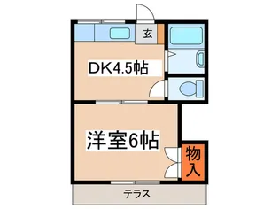 田村ハウス【1階】の間取り