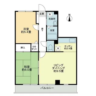 フォブール喜多町【1階】の間取り