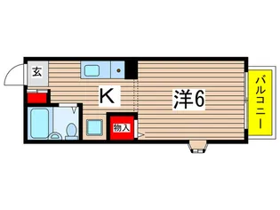 ユーコーポA【2階】の間取り