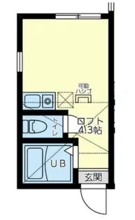 ユナイト宮崎台マイ・フェア・レディ【2階】の間取り