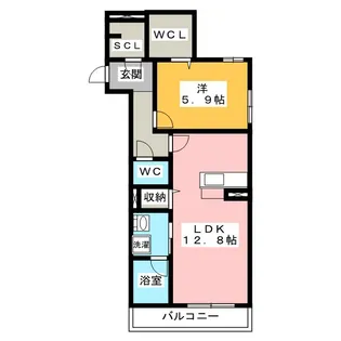 シャーメゾンステージ加納本町【2階】の間取り