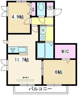 ユニヴェール【2階】の間取り