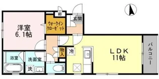 フェンネル浜田山【1階】の間取り