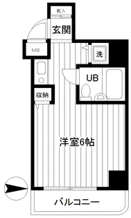 ロワレール横浜西壱番館【9階】の間取り