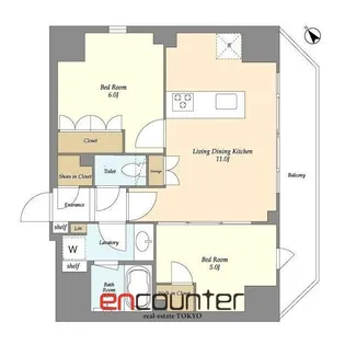 ルジェンテ・バリュ上野根岸【7階】の間取り