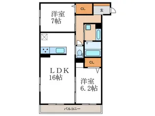グランシャリオ【3階】の間取り