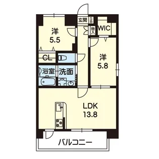 ヴィオラ坪井川遊水公園【9階】の間取り