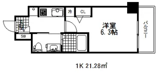エステムプラザ神戸三宮ルクシア【12階】の間取り