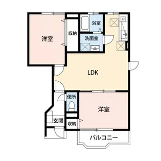 パレス赤阪【1階】の間取り