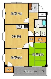 マンションE.P【3階】の間取り