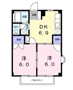 クリスタルハイツ平賀 B【1階】の間取り