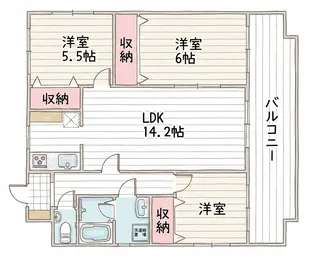 スカール青江I【4階】の間取り