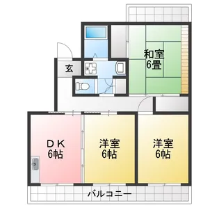 ソシア安松【2階】の間取り