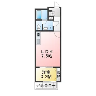 Arietta TAKINISHI【1階】の間取り