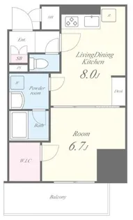 ラフィシア関内【6階】の間取り