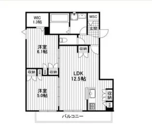 【Cortile】【3階】の間取り